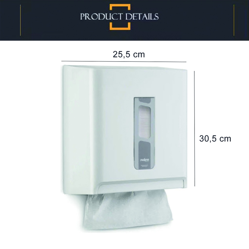 Porta rollo aluminio/film/toalla Beige