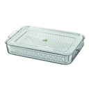 Organizador de Refrigerador con rejilla 33.5*21.5*5.5cm