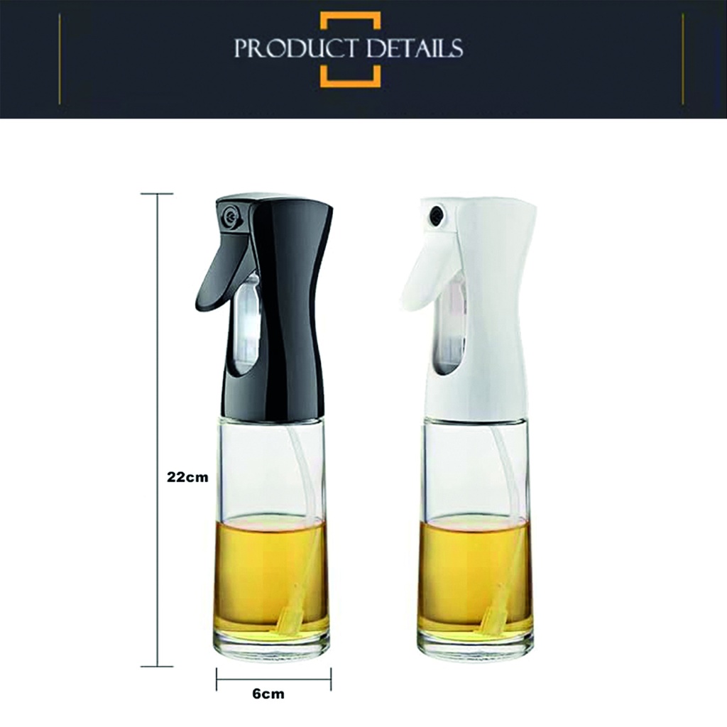 Aceitera vinagrera spray 220ML Blanco
