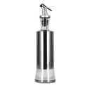 Botella aceitera vidrio 350ml Plateado