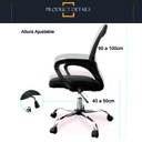 Silla de escritorio Sweden Rosa