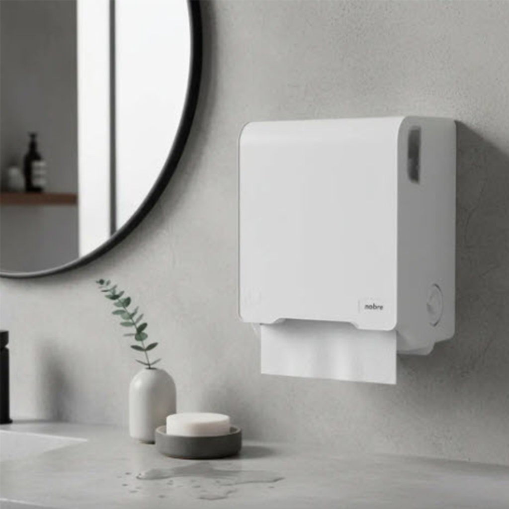 Dispensador de toallas autocorte Blanco