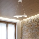 Luminaria led colgante 72W Gris