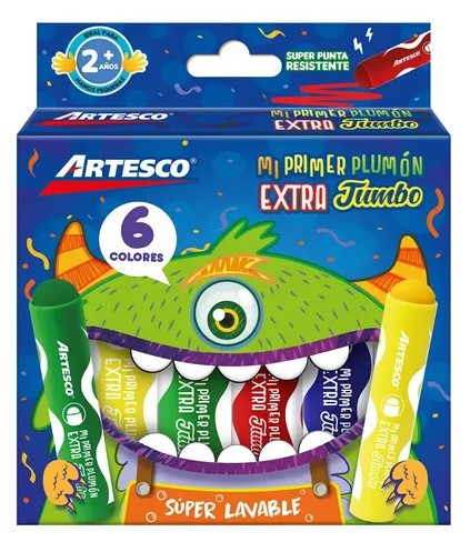 Artesco Mi primer marcador extra jumbo estuche x6