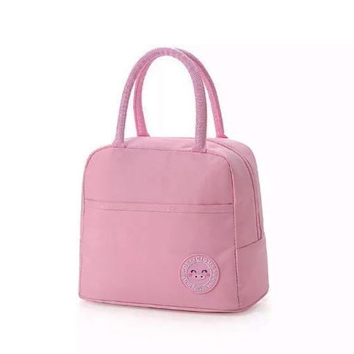 [DT3017R] Lonchera térmica Aplique Rosa