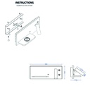 Luminaria lampara de pared led con cargador Izquierda/Derecha Negro