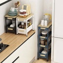 Organizador con cajon para cocina ideal bajo mesada Negro