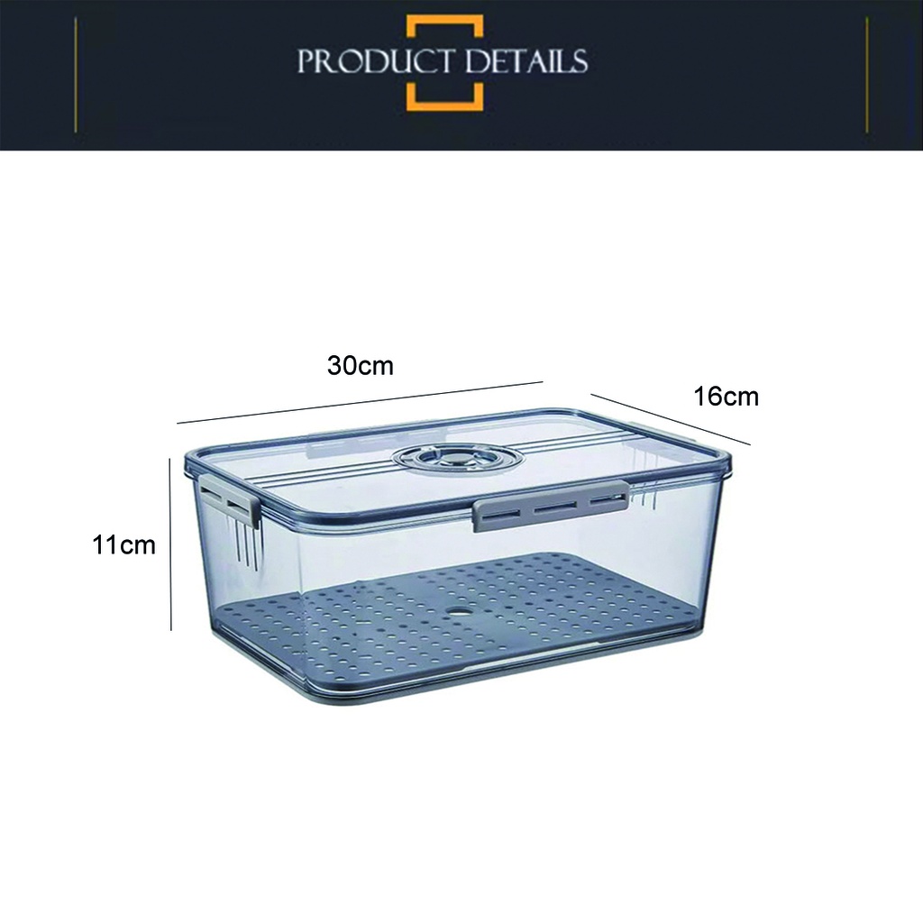 Organizador de Refrigerador hermetico fecha 32.5*17.5*11cm