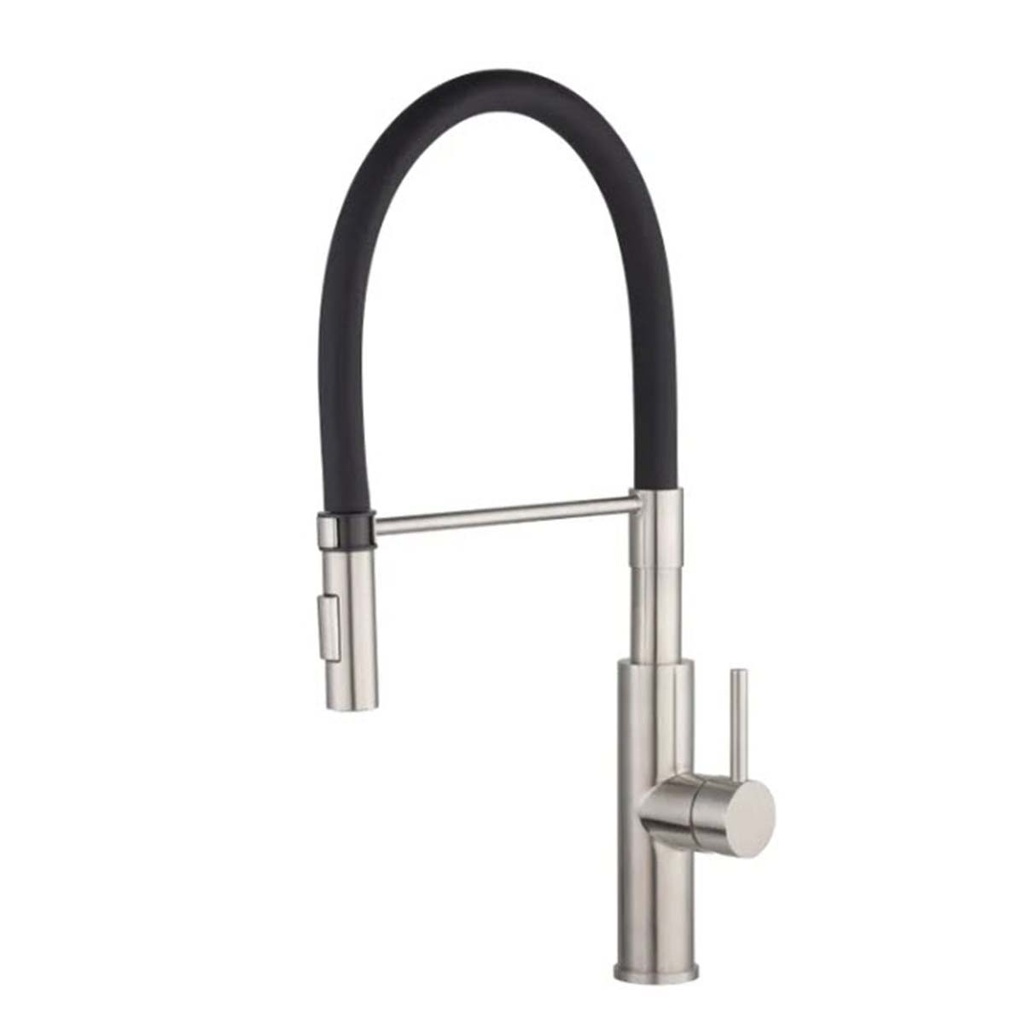 Monocomando doble cocina Bari Silver