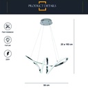 Luminaria led colgante 118W Blanco