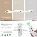 Luminaria led colgante 72W Blanco