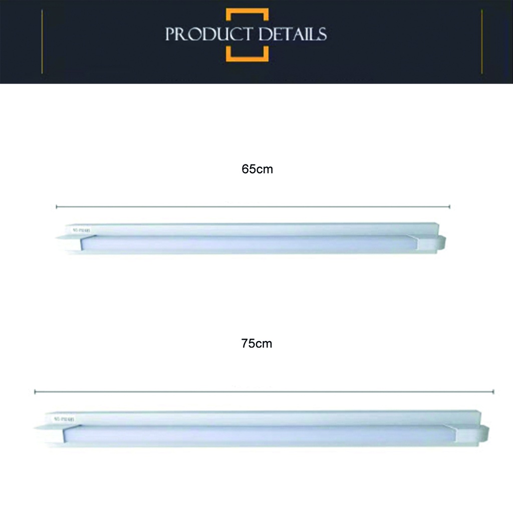 Luminaria de pared LED barra 65cm Blanco