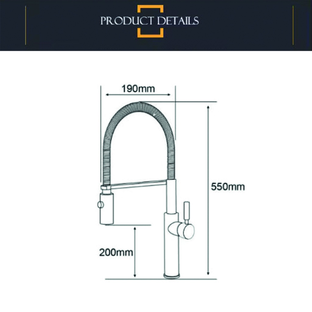 Monocomando de cocina Verona Silver Brush