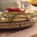 Bandeja metálica redonda Set x 2