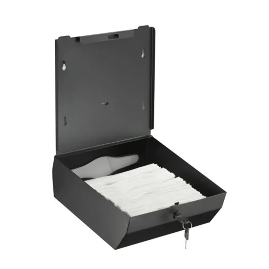 Dispensador toalla intercalada metalico Negro