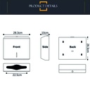 Dispensador toalla intercalada metalico Negro