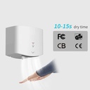 Seca manos ABS Jet Con Sensor 1650w Automático Gris