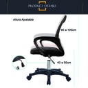 Silla de escritorio Norway Negro