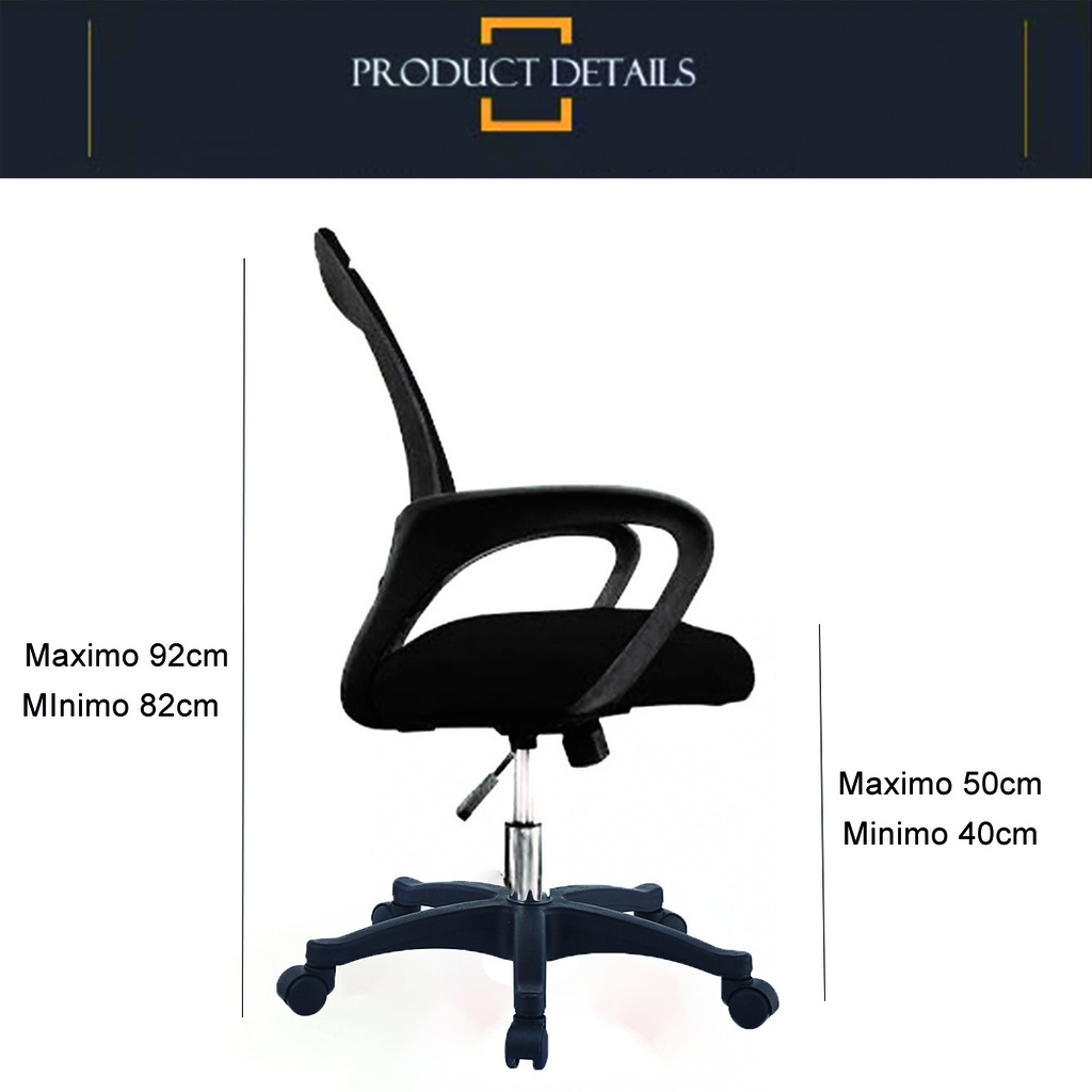 Silla de escritorio Norway Verde/Negro