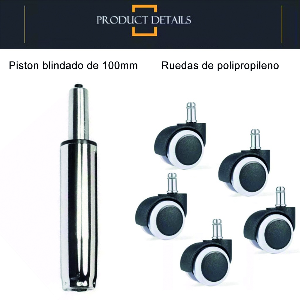 Silla de escritorio Norway Verde/Negro