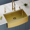 Bacha de cocina estilo campo Dorado