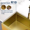 Bacha de cocina estilo campo Dorado