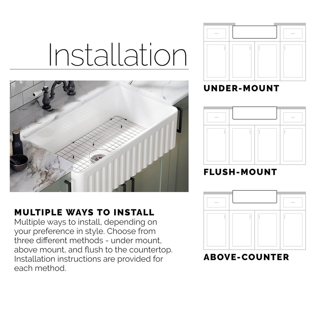 Bacha de cocina estilo campo