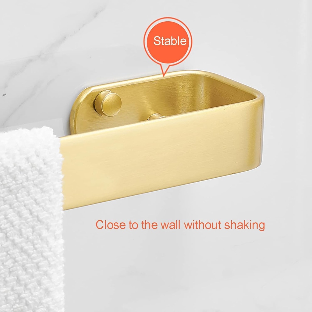 Toallero barra 40cm Dorado