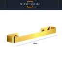 Toallero barra 40cm Dorado