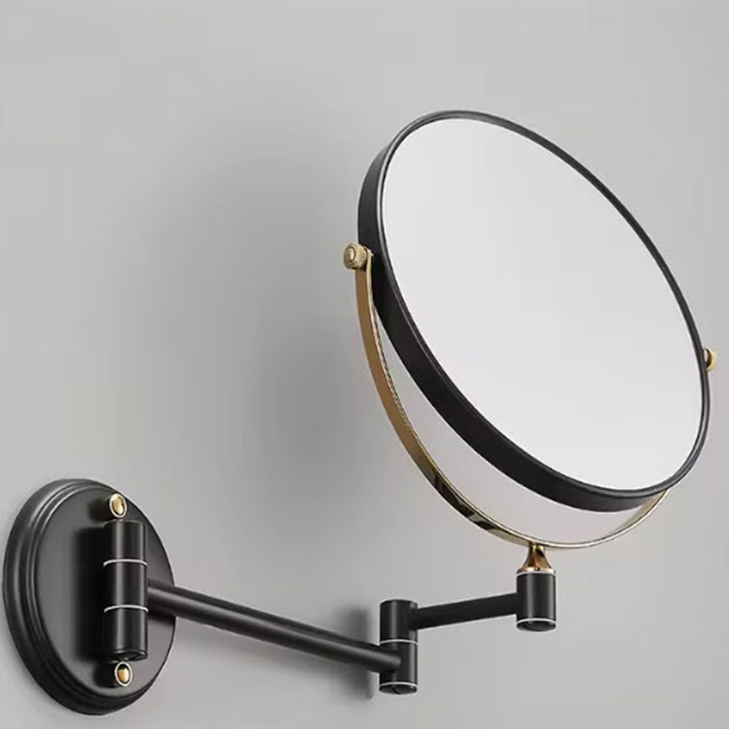 Espejo extensible Negro/Dorado