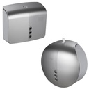 Dispensador de papel + dispensador de toalla Plateado