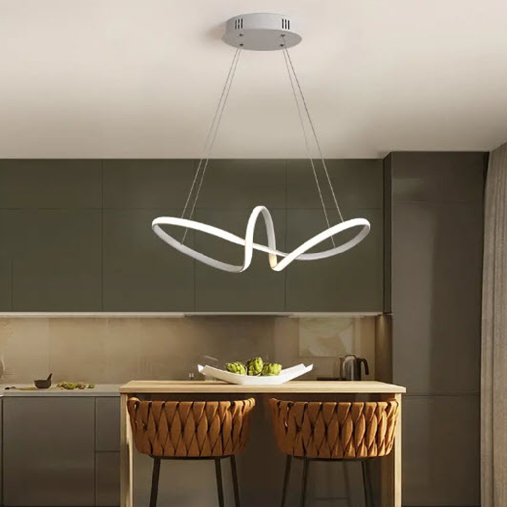 Luminaria led colgante 118W Gris