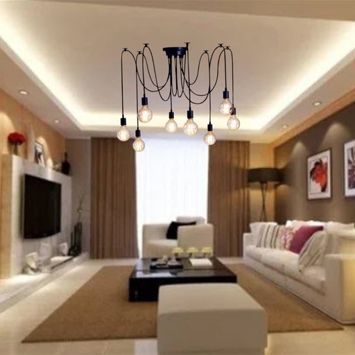 [DT5071] Luminaria colgante de techo 8 lamparas