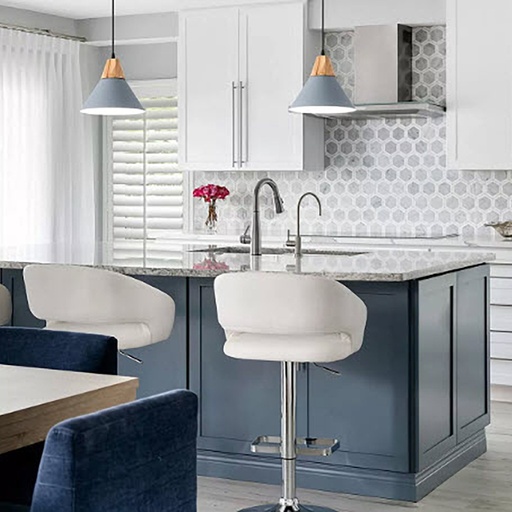 [DT5078A] Luminaria de techo nórdico metal Azul