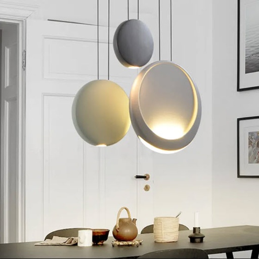 [DT7001] Luminaria de techo ceramica tres módulos irregular