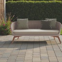 Sofá 2 cuerpos Ludo de exterior Beige