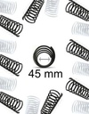 Espiral plastico rulo para encuadernar 45 mm. Paq. x 10