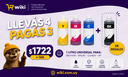 PROMO WEB 5 - 3 Botellas x 1L de tinta compatible + 1 DE REGALO! (Una de cada color)